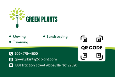 Green Plants Business Card Template