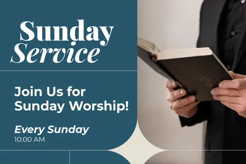 Sunday Service Church Sign Template