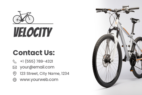 Bicycle Velocity Business Card Template