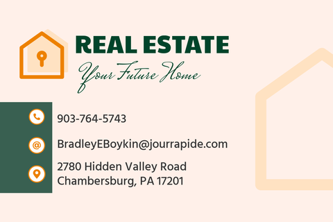Vibrant Real Estate Business Card