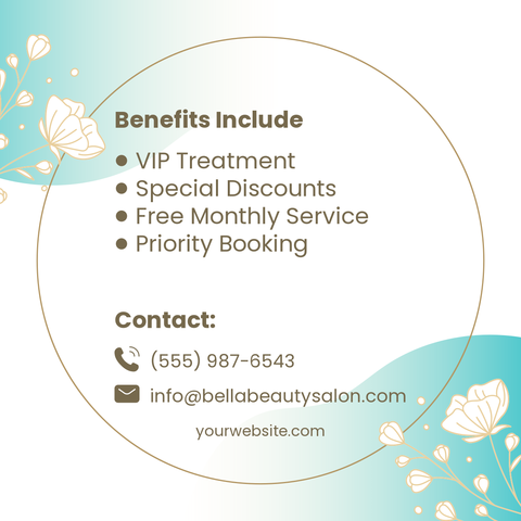 Beauty Salon Services Business Card Template