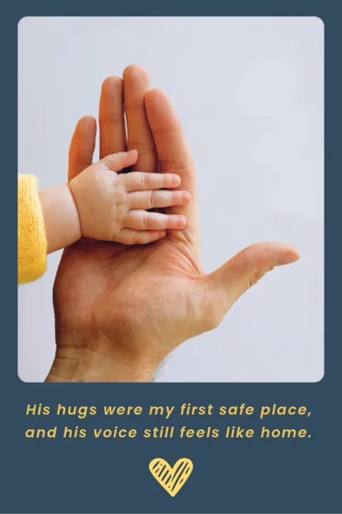 Heartfelt Father-Child Bond Quote Sign Template