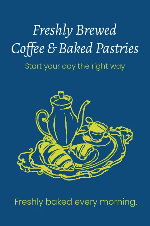 Freshly Brewed Coffee and Baked Pastries
