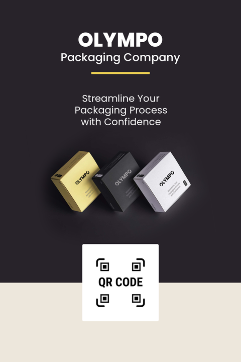 Dark-Colored Olympo Packaging Company Sign Template