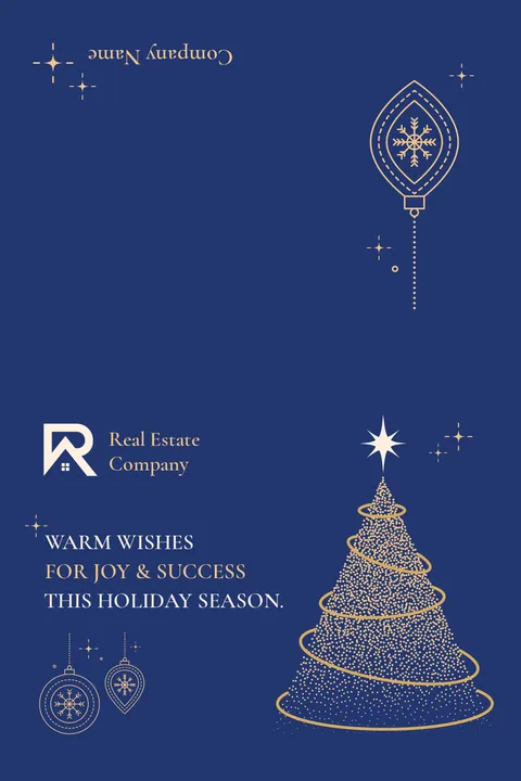 Real Estate Holiday Greetings Template