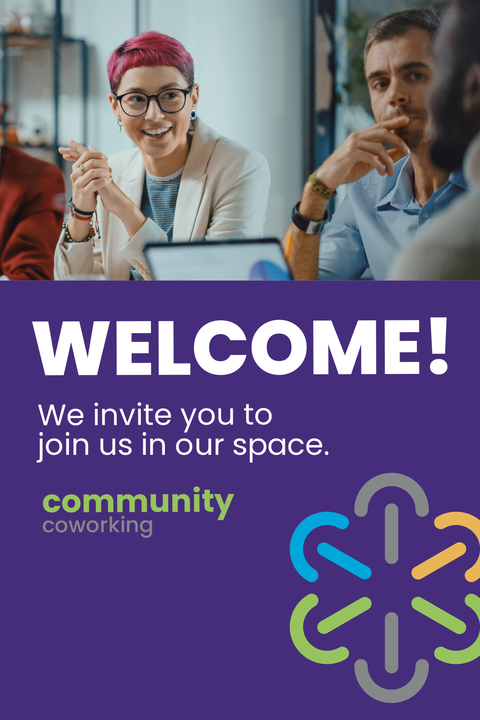 Coworking Space Welcome Sign Template