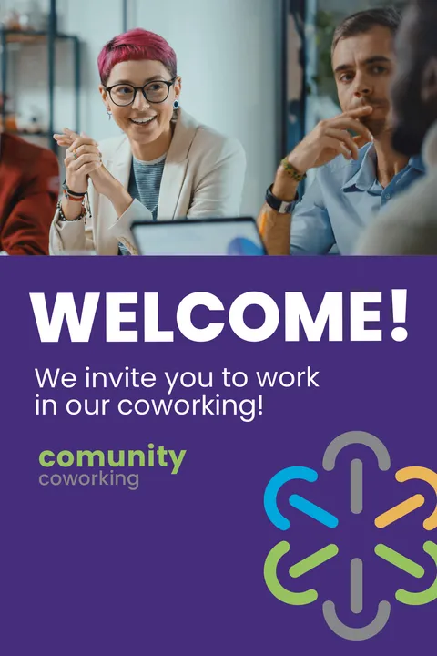 Coworking Space Welcome Sign Template