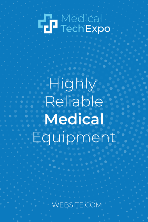 Blue and White Medical Tech Expo Sign Template