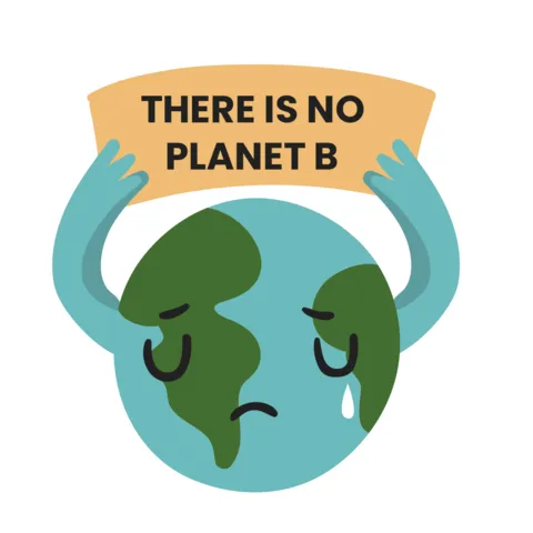 There Is No Planet B Crying Planet Template