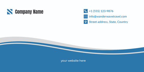 Modern Business Contact Envelope Template