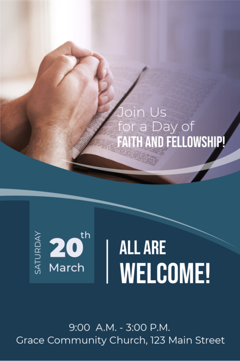 Event Invitation Church Sign Template