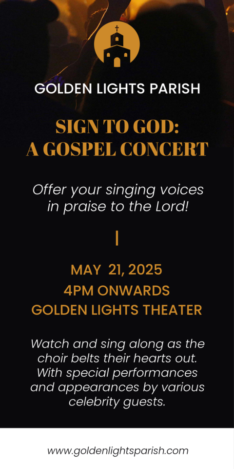 Sign to God Gospel Concert Church Sign Template