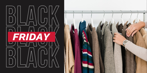 Black Friday Clothing Rack Sign Template