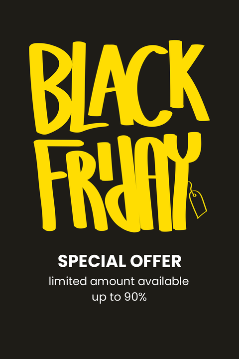 Black Friday Special Offer Up to Ninety Percent Sign Template