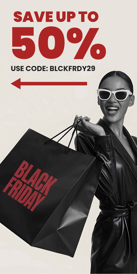 Save Up To Fifty Percent Black Friday Sign Template