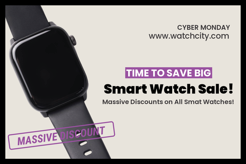 Cyber Monday Smart Watch Sale Sign Template