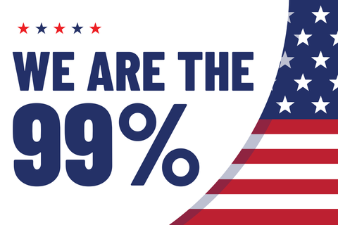 We Are The 99 Percent Protest Sign Template