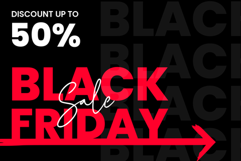 Red Black Friday Navigational Sale Sign Template