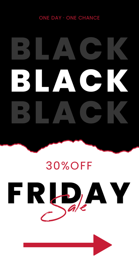 Black and White Black Friday Sale Template