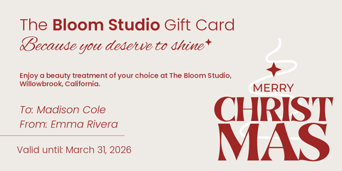 The Bloom Studio Gift Card Sign Template