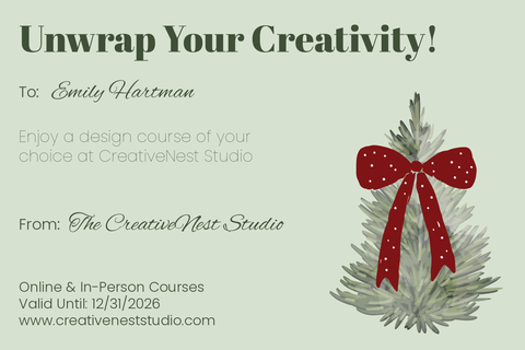 Unwrap Your Creativity Christmas Sign Template