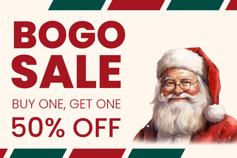 Christmas BOGO Promotion Sign Template
