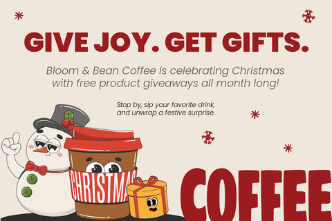 Christmas Coffee Giveaway Sign Template