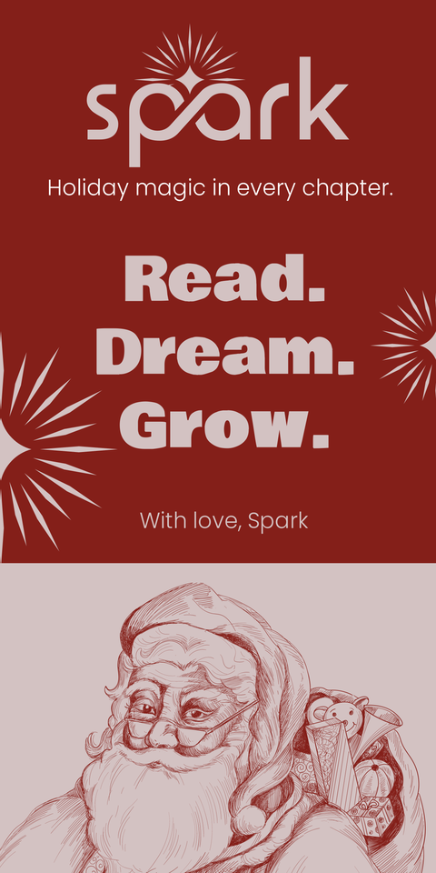 Read Dream Grow Motivational Christmas Sign Template