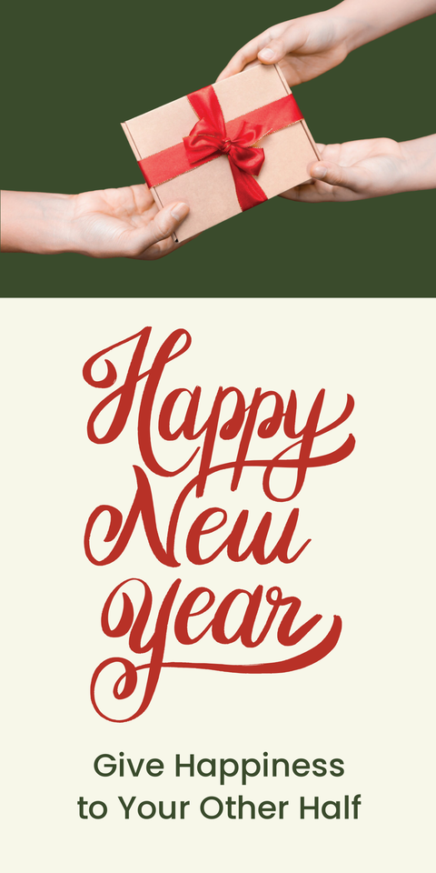 Give Happiness New Year Sign Template