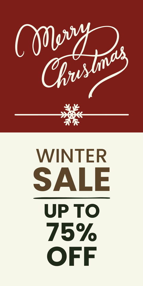 Merry Christmas Winter Sale Sign Template
