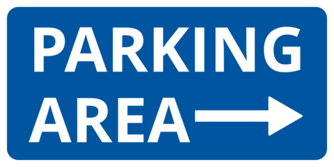 Blue Parking Area Sign Template