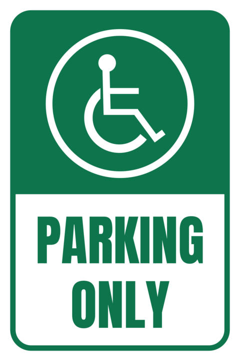 Special Purpose Parking Sign Template