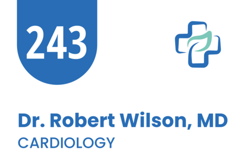 Hospital Office Room Number Sign Template