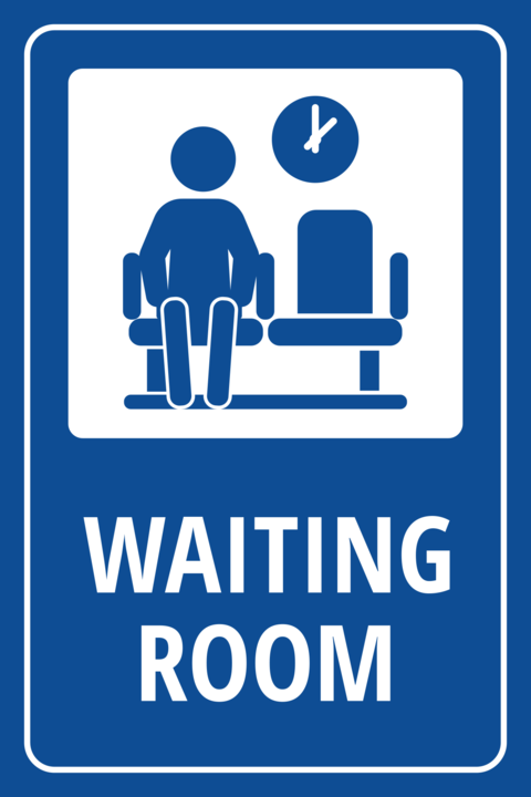 Waiting Room Directional Sign Template
