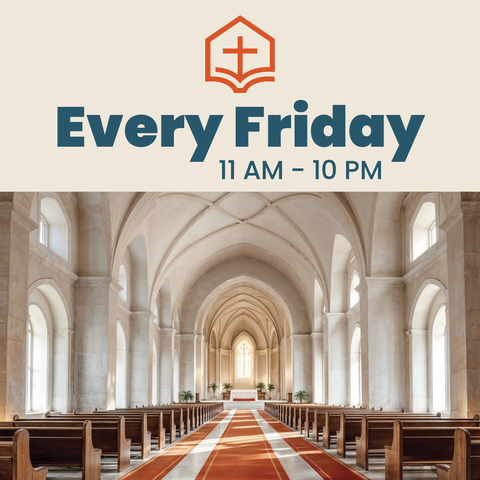 Friday Church Hours Announcement Template