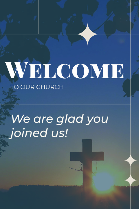 Welcome to Our Church Sign Template