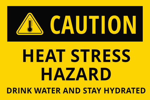 Black and Yellow Caution Safety Sign Template