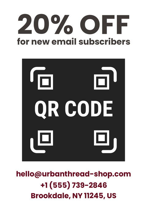 Email Subscriber Discount Sign Template