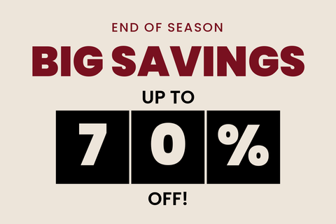 End of Season Big Savings Sign Template