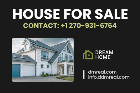 House For Sale Contact Info Sign Template