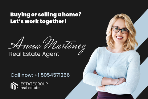 Real Estate Agent Business Sign Template