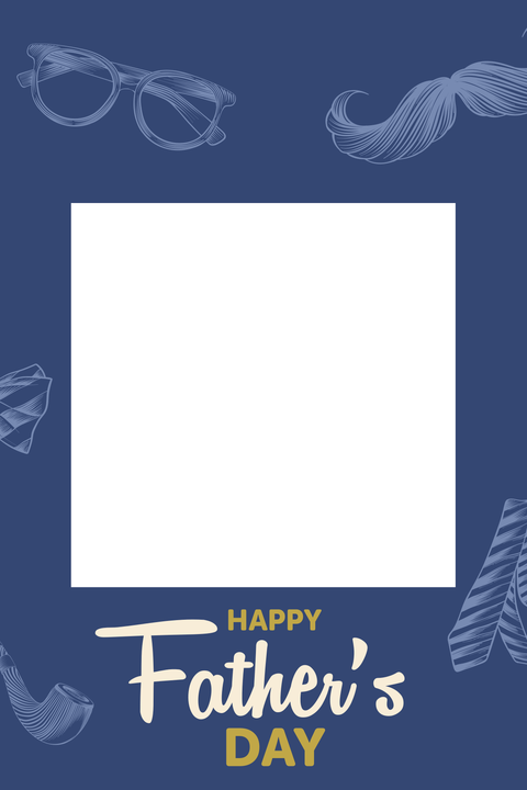 Father's Day Photo Frame Sign Template