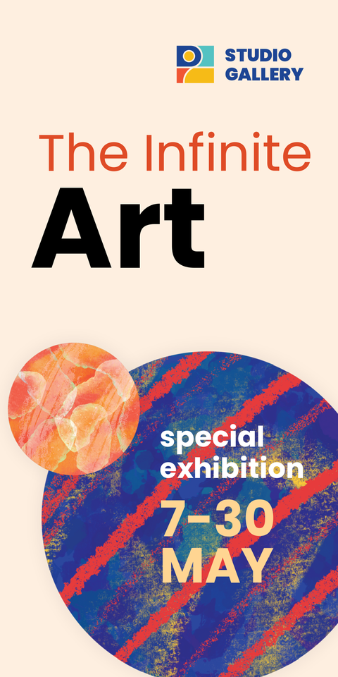 Art Gallery Exhibition Promotional Sign Template