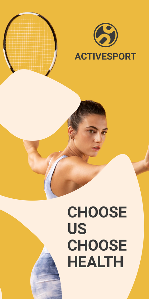 Sports Complex Advertising Slogan Sign Template