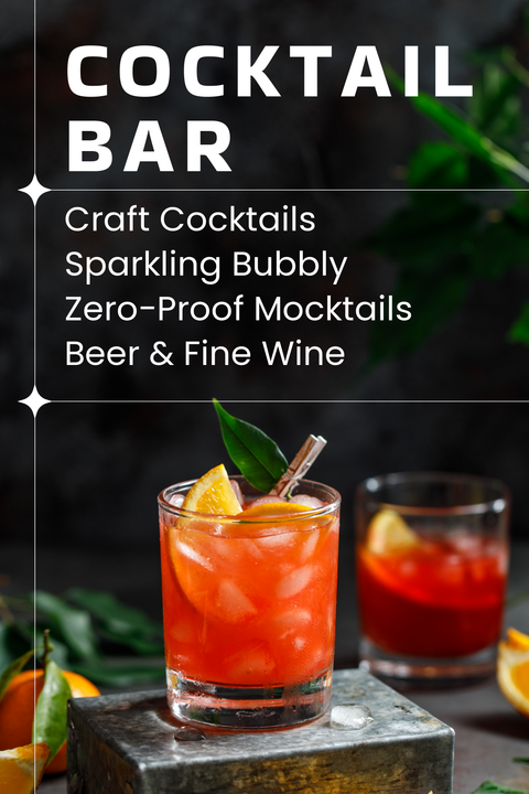 Wedding Cocktail Bar Menu Sign Template