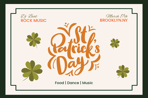 Saint Patrick's Day Event Sign Template