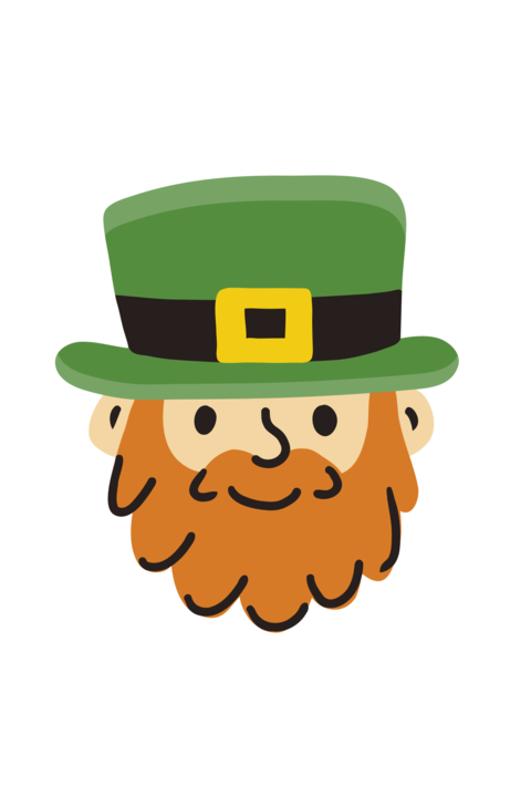 Leprechaun Head Saint Patrick's Day Sign Template
