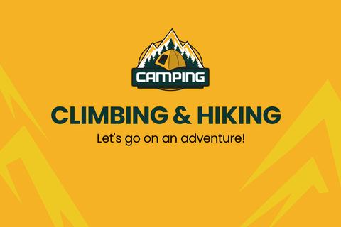 Yellow-Themed Camping Sign Template