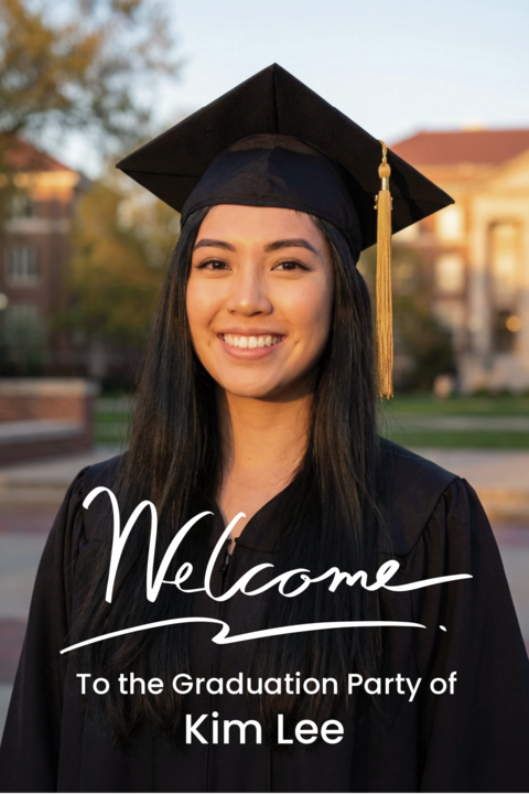 Photo Graduation Party Welcome Sign Template