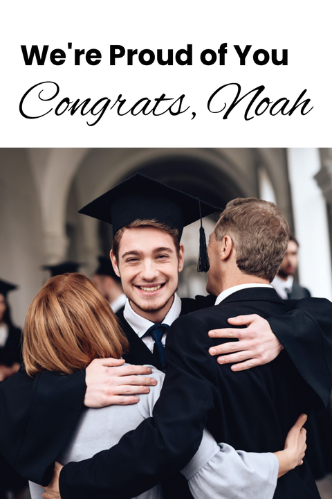 Proud Family Graduate Congratulations Photo Sign Template